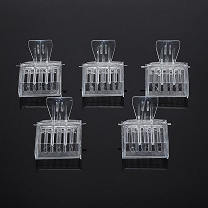 Queen Catcher Clip, 5Pcs Plastic Queen Catching Clip, Transparent Bee Catcher Cage Beekeeping Tool