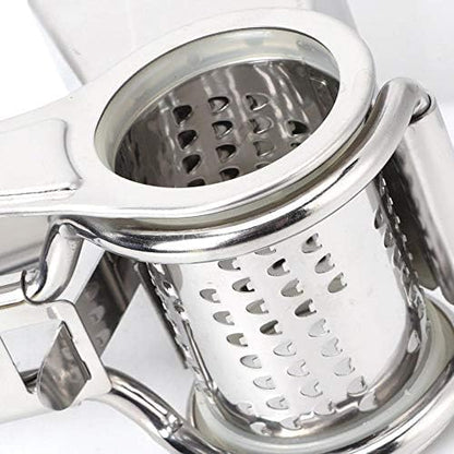 Hand Crank Cheese Grater with Stainless Steel Drum | Ergonomic Rotary Grater & Shredder for Hard Cheeses, Vegetables & More - Easy-to-Use Handheld Kitchen Tool for Cooking and Food Prep