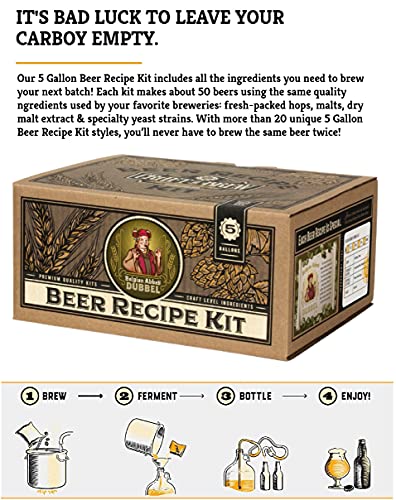 Craft a Brew - Beer Recipe Kit - Belgian Abbey Dubbel - Home Brewing Ingredient Refill - Beer Making Supplies - Includes Hops, Yeast, Malts, Extracts - 5 Gallons - color: Belgian Abbey Dubbel