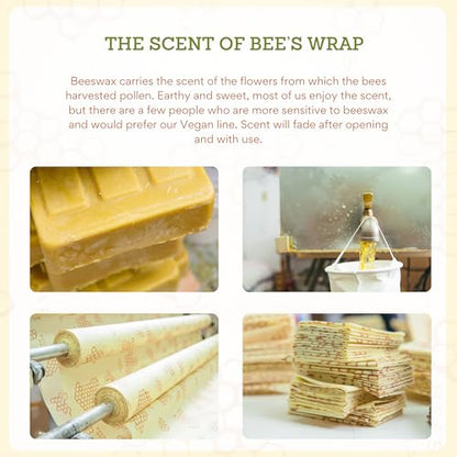 Bee's Wrap Beeswax Wraps for Food - 2 Pack of Assorted Beeswax Wraps - Snack Bag & Sandwich Wrap - Plastic Free Made in USA Reusable Natural Food Wrap - Under The Sea - style: Under The Sea