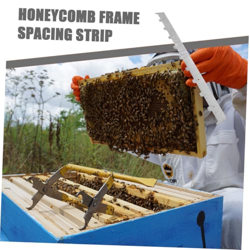 VICASKY 4pcs Beekeeping Hive Strip Beehive Frame Spacers Hive Frame Spacing Strip Hive Frame Ends Beehive Frame Tool Spacer for Beekeeping Tools