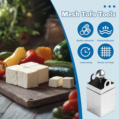 Tofu Press Stainless Steel, Tofu Cutter, Paneer Maker Stainless Steel, Practical Cooking Household Tool(Chrysanthemum shape)