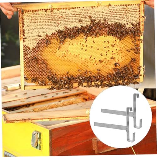 2pcs Bee Frame Holder Stainless Steel Support Rack for Beekeeping Tools Perch Stand for Hive Frame Storage and Cleaning Design for Beekeepers Supplies