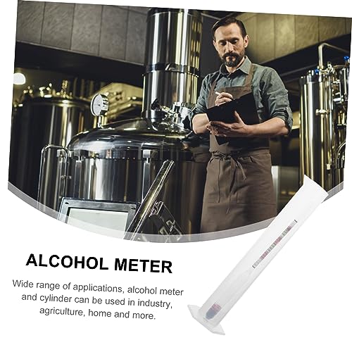 2 Sets Home Brew Hydrometer Kit Round Cylinder Triple Scale Alcohol Meter for Wine Making Beginners - color: 2