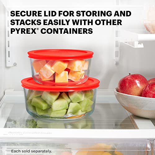 Pyrex Simply Store Glass Food Storage Container, Snug Fit Non-Toxic Plastic BPA-Free Lids, Freezer Dishwasher Microwave Safe, 4 Cup (Pack of 4) - size: 4 Cup (Pack of 4)