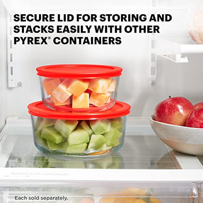 Pyrex Simply Store Glass Food Storage Container, Snug Fit Non-Toxic Plastic BPA-Free Lids, Freezer Dishwasher Microwave Safe, 4 Cup (Pack of 4) - size: 4 Cup (Pack of 4)