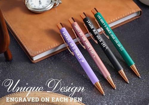 InnoBeta Sewing Gifts for Sew Lovers & Women, Ballpoint Pen Set of 4, Gifts for Sewing Quilting Lovers on Birthday & Christmas