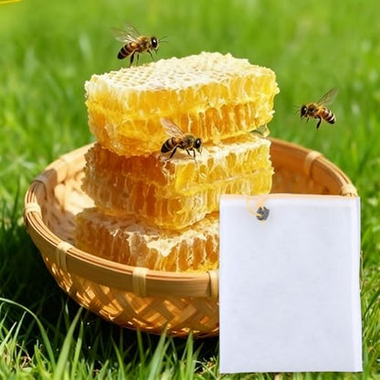 CRASPIRE 2Pcs Honey Filter Bag Honey Strainer in a 5 Gallon Bucket Reusable with Adjustable Drawstring Ultra-Fine Mesh Strainer Beginner Honey Extractor Equipment Washable Bee Supplies for Farmers