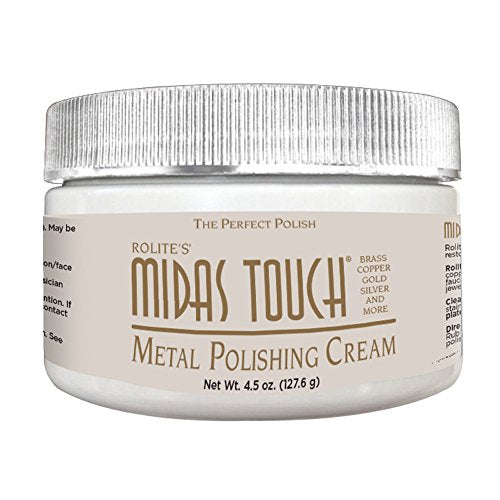 Rolite Midas Touch Metal Polishing Cream 4.5 Oz for Silver Gold Brass Copper Chrome Non-toxic Jewelry Restoration - size: 4.5 Ounce (Pack of 1), style: 1 Pack