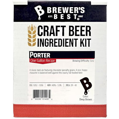 Brewer's Best One Gallon Home Brew Beer Ingredient Kit (Porter)