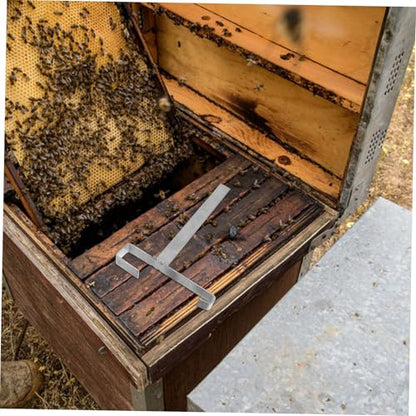 BESPORTBLE 2pcs Stainless Steel Beekeeping Frame Holder Stand for Efficient Bee Hive Organization Detachable Design for Easy Cleaning Tool Storage for Beekeepers