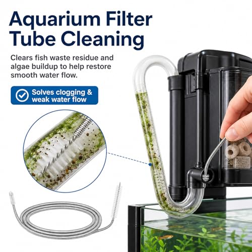 2Pack 118 Inch Flexible Drain Brush, Sunroof Drain Cleaning Tool for Ice Maker Fridge & AC Drain Line - size: 118 IN