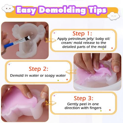 FUNSHOWCASE Taba Squishy Maker Big Axolotl Silicone Mold Gel Kits Pack - color: Axolotl