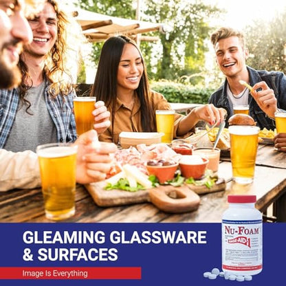 Nu-Foam Glass Washing Powder (100 Packets) - style: 100 Packets