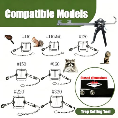 Heavy Duty Body Grip Trap Setter 220 330 conibear Traps Setting Tool | Trap Setting Tool Heavy Duty Bodygrip Trap Setter Sets Tool for Body Grip Traps 220 330 with One Hand easy to use .