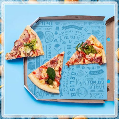 Outus 600 Pcs 12 x 12 Inch Deli Wax Paper Sheets Grease Resistant Tray Basket Liners Newsprint Paper Water and Grease Proof Sandwich Wrapping Square Hot Dog Wrapper for Food Baking (Light Blue) - color: Light Blue