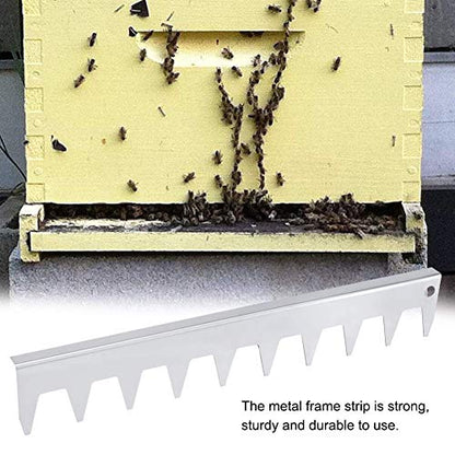 Beehive Strip Spacer, Metal Frame Steel Spacers for Beehive Beehive Frame Strip Bee Frame Spacing Tool for 10 Frame Honey Box