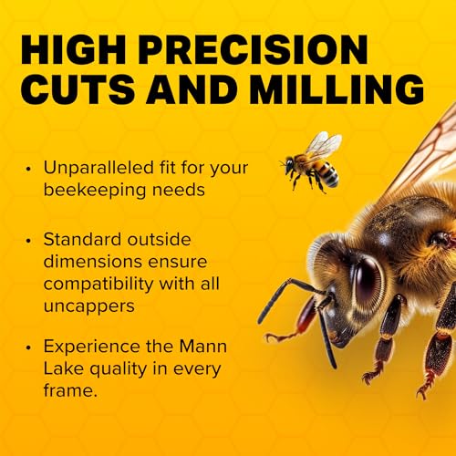 Mann Lake 9 1/8" Deep Unassembled Beekeeping Frames, Groove Top and Bottom, No Holes in Endbars, Designed for High Precision and Durability, Compatible with All Uncappers, 100 Pack, Made in the USA - size: 9-1/8-Inch