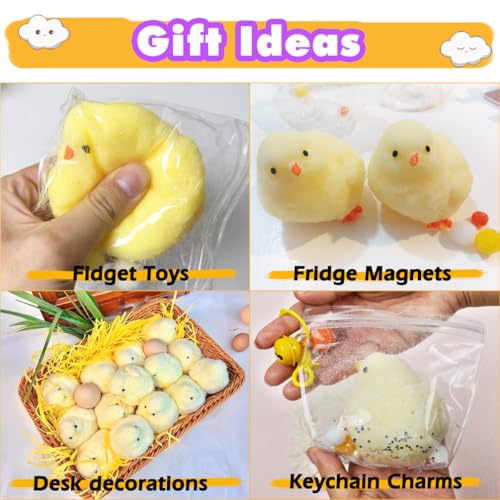 FUNSHOWCASE Taba Squishy Maker Big Chick Silicone Mold+Gel+Kits Fufu Squish Making Pack - color: Big Chick