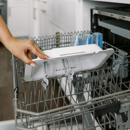Dr. Brown's Sink Caddy for Baby Bottles and Parts with Two Brush Holders, Over The Sink Kitchen Storage, Drying Rack, and Organizer, BPA-Free