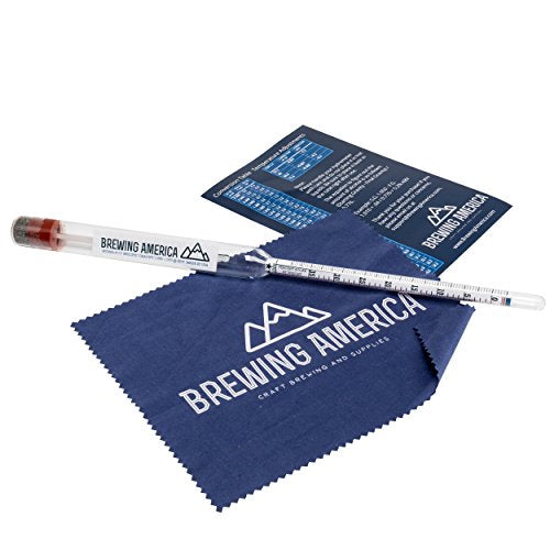 Thermo-Hydrometer Triple Scale Single: ABV Tester Professional NIST Traceable Hydrometer - Made in America - size: Single