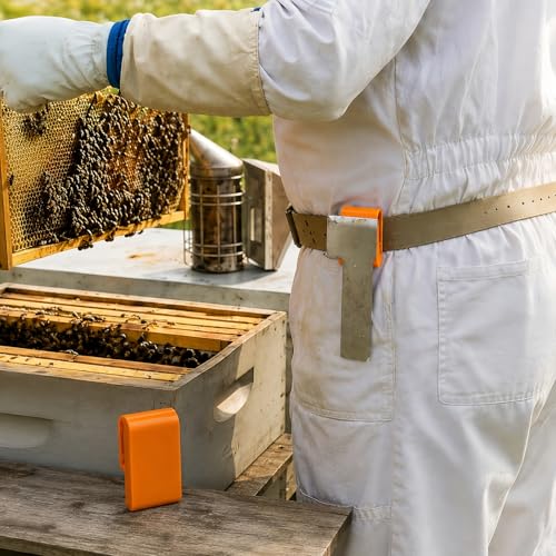 Magnetic Hive Tool Holder Compatible with J-Hook & Standard Hive Scrapers, Secure Keeper for Beekeeping Accessories, Bee Suit & Belt Attachment