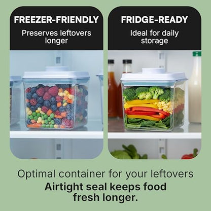 Bop Top Airtight Food Storage Containers with Lid 7 Cups / 57 oz | Kitchen Canister Sets | Air Tight Pantry Container| Pop Top Dry Food Storage Containers for Snacks, Sugar, Flour, Baking, Pasta - color: 57 oz