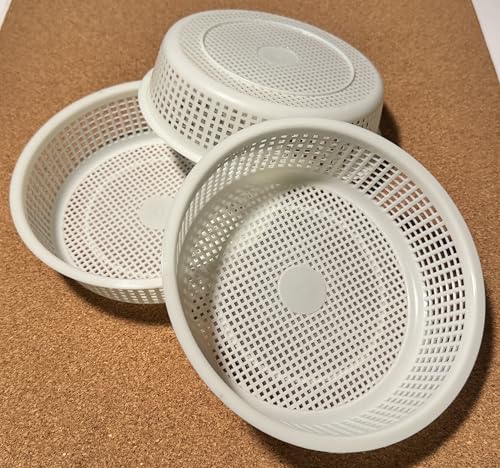 3 pcs Medium Cheese Mold for Cheese Making 1/2 qt - Soft Cheese Molds - Homemade Cheese Making Supplies - Moldes Para Queso Fresco o Panela Casero, White (Snow Mint) - color: Snow Mint