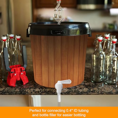 Fermentaion Bucket Spigot 5 Gallon Bucket Spigot, 3 Pack Plastic Bottling Bucket Fermenting Bucket Spigot for 5 Gallon Homebrew Wine Making Beer Fermenting Bucket Fermenter - size: 3 Pack