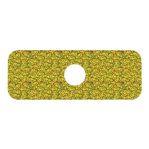 Cheese Faucet Mat For Kitchen Sink, Absorbent Countertop Protector, Quick Dry Sink Splash Guard Pad, Waterproof Draining Mat 15" X 5.5" - color: Style 10