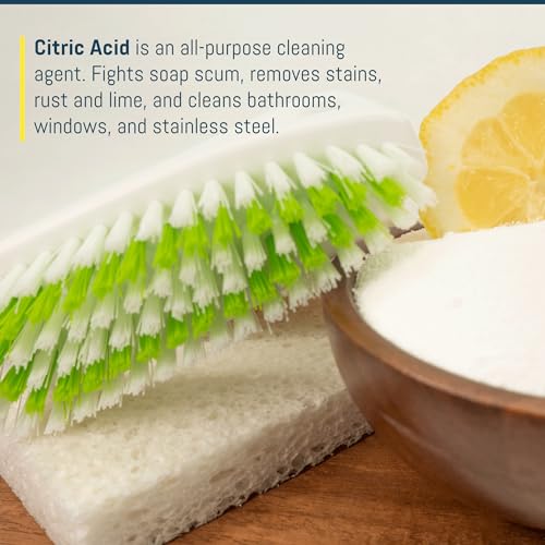 DMSOSTORE Citric Acid 1 lb Pure Fine Grain Powder | Kosher, Food Grade, All-Purpose Cleaner