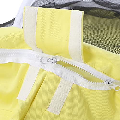LICAEVEY Kids Beekeeping Suit, Protective Jumpsuit with Cotton Breathable Hat, Beekeeper Outfit for Farm Visitor, Soft Washable Gear, Beginner Suit for Role Play (M)