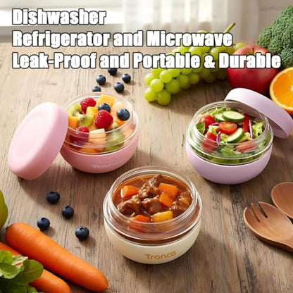 Tronco 32 oz Glass Food Storage & Lunch Bowl Containers with Airtight Lids | Leak & Spill Proof Meal Prep Container with Silicone Sleeve, Microwave & Dishwasher Safe, Soup & Stew, Office Lunch,BPA-Free - color: Black, size: 32 OZ