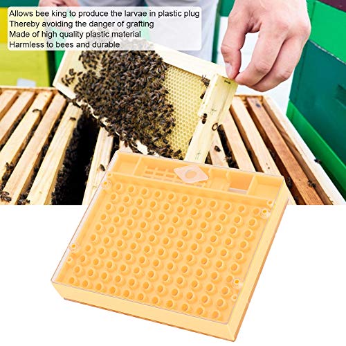 Queen Bee Incubator, Plastic Bee Grafting Less Larva Moving Breeding Box, Beekeeper Tool for Raising Queen Cells with Cups