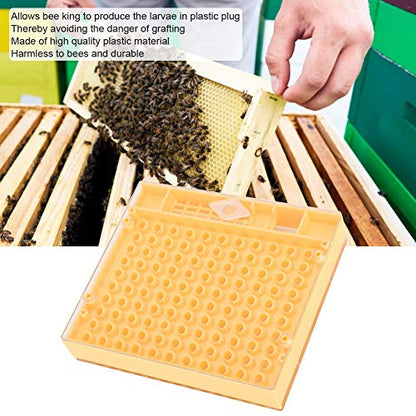 Queen Bee Incubator, Plastic Bee Grafting Less Larva Moving Breeding Box, Beekeeper Tool for Raising Queen Cells with Cups