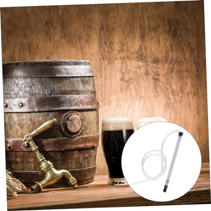 Cabilock 1Set Automatic Siphon Transfer Tool Reusable Homebrew Siphon Tubing Auto Siphon with Clear Hose for Wine Making and Liquid Transfer Design