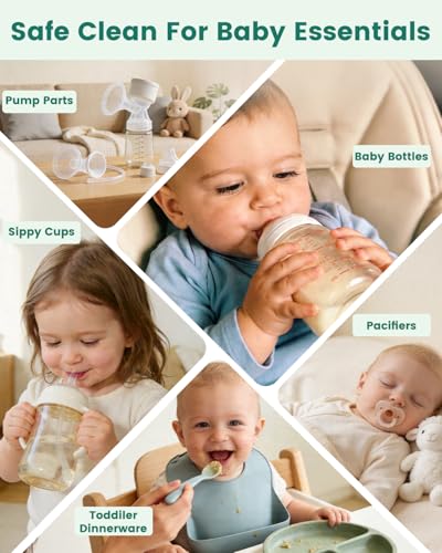 Bottle Washer Detergent Tablets 60PCS Effective for Milk Residue | Compatible with Momcozy, Baby Brezza, Grownsy & All Brands, Cleans Odor, Safe for All Baby Bottles - size: 1 Count (Pack of 60)
