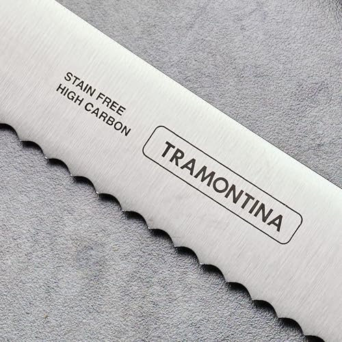 Tramontina Pro Series Forged 8-Inch Serrated Bread Knife, Stain-free High-Carbon Steel Kitchen Knives for Cooking - style: 8-Inch Bread Knife