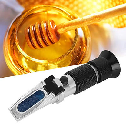 Refractometer with ATC, RHB-10ATC Digital Handheld 0-80% Meter, 0.1% Refractometer for Beer Wine Brewing