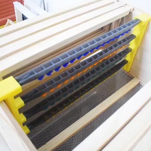 Queen Rearing Kit, 15 Bee Cell Cups & Frame Holder, Color-Coded Plastic Grafting Kit for Beekeeping, Beekeeping Supplies