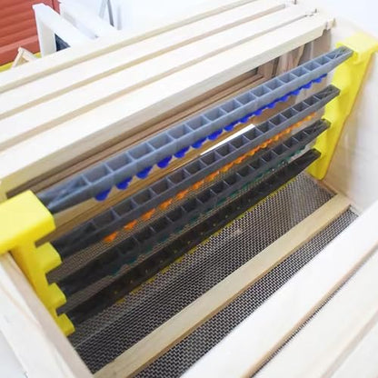 Queen Rearing Kit, 15 Bee Cell Cups & Frame Holder, Color-Coded Plastic Grafting Kit for Beekeeping, Beekeeping Supplies