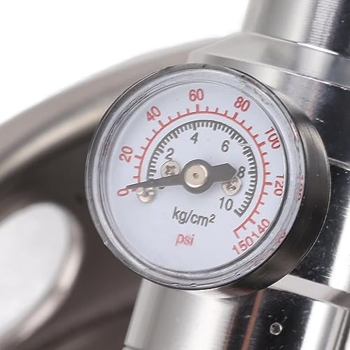 5L/170Oz Mini Keg Growler 150PSI Pressure Regulator Portable Pressurized Stainless Steel Home Keg System Kit Mini Keg Dispenser for Homebrew, Craft and Draft Beer