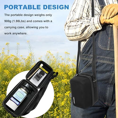 Grain Moisture Meter High Precision Grain Moisture Tester with Moisture & Temperature Display Seed Moisture Meter for 25 Grains including Wheat, Soybean, Coffee and More - color: Test 25 Grains