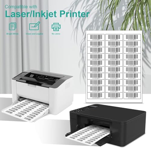 MFLABEL Address Label, 1" x2-5/8 Mailing Sticker, 30-UP White Shipping Labels for Inkjet or Laser Printer, 30000 Sticker Labels (1000 Sheets), 30 Label per Sheet - size: 1" x 2-5/8" (30-up), style: 1000 Sheets