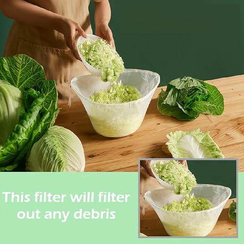 Cheese Cloth Bag for Straining, Bowl Shape Nut Milk Bag Reusable Strainer Bag, Nut Bag Strainer with Drawstring for Tea Juice Yogurt Almond Milk Coffee Soy Milk Dumpling Fillings and More (6Pcs S+M+L) - color: 6Pcs S+M+L