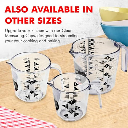 Chef Craft Select Plastic Measuring Cup, 4 Cup, Clear - size: 4 Cup