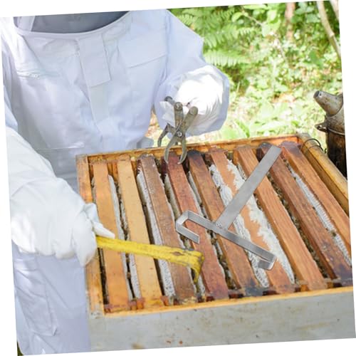 HANABASS 2pcs Beehive Frame Holder Stand for Beekeeping Stainless Steel Frame Support Tool Bee Supplies Beehive Accessories