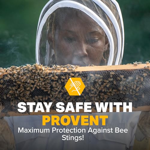 Mann Lake ProVent Beekeeping Jacket, Professional Grade Vented Bee Gear with Self-Supporting Veil, Heavy-Duty Zippers, Elastic Wrist Openings, Reinforced High-Wear Areas & Chest Pocket, Small - size: Small