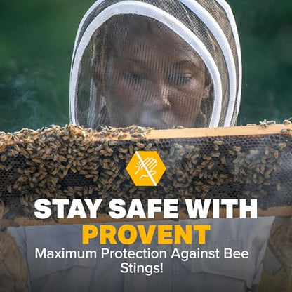 Mann Lake ProVent Beekeeping Jacket, Professional Grade Vented Bee Gear with Self-Supporting Veil, Heavy-Duty Zippers, Elastic Wrist Openings, Reinforced High-Wear Areas & Chest Pocket, X-Small - size: X-Small