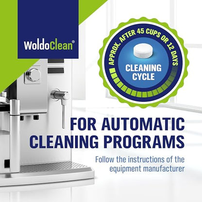 WoldoClean Cleaning Tablets for Fully Automatic Coffee Machines 10x 2g - Compatible with Breville, DeLonghi, Jura, Philips, Miele & Gaggia - size: 10 Count (Pack of 1)